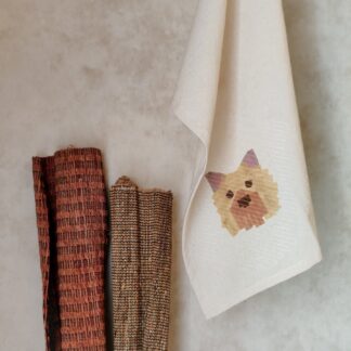 Pom Dog Face Kitchen Towel